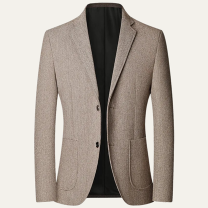 Stylish Men's Fitted Long Coat