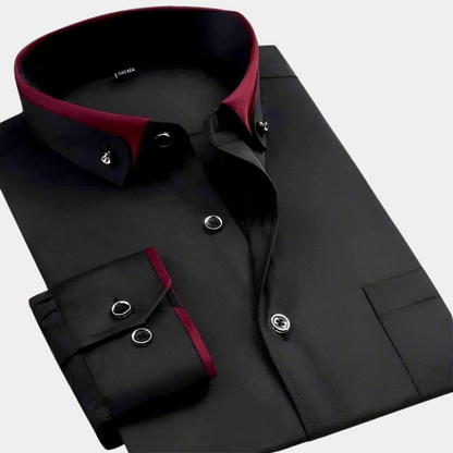 Classic Men's Long Sleeve Dress Shirt