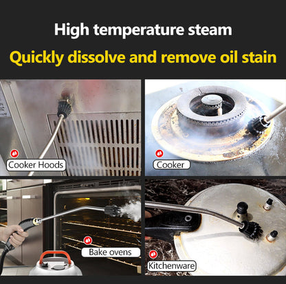 2800W HIGH-PRESSURE STEAM CLEANER - HOME APPLIANCE FOR KITCHEN AND CAR-Orange-Nora Luxe