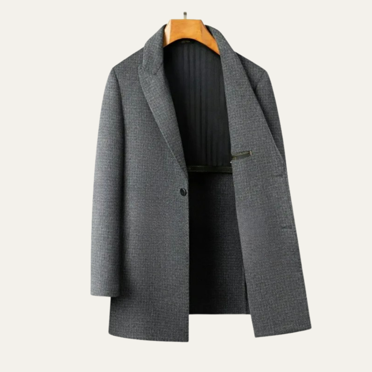 Classic Reversible Wool Men's Trench Coat
