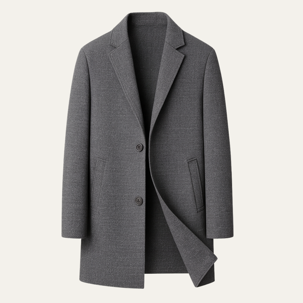 Classic Reversible Wool Men's Trench Coat - Nocini