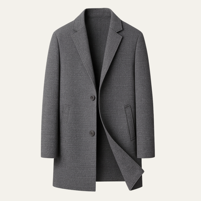 Classic Reversible Wool Men's Trench Coat - Nocini