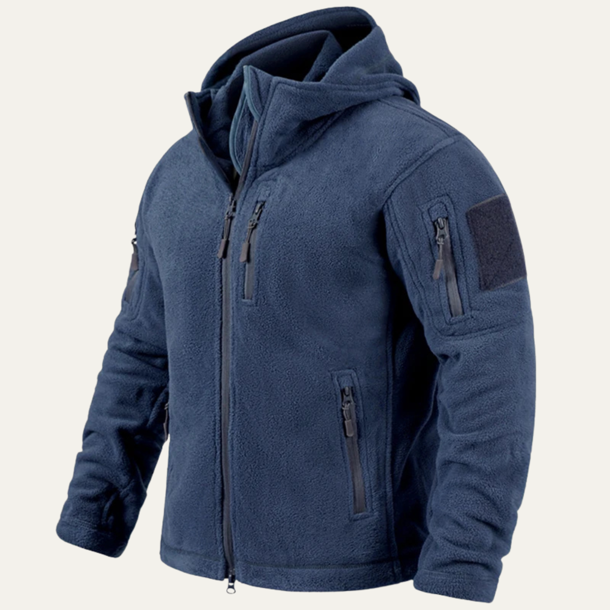 Warm Mens Fleece Hooded Tactical Jacket - Nocini