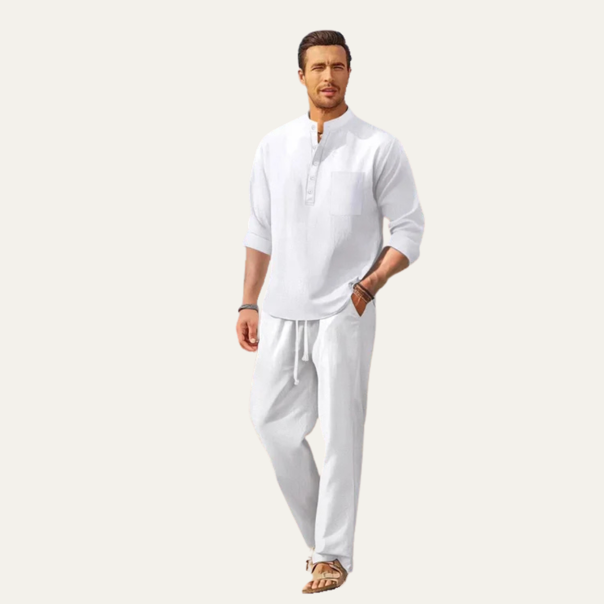 Comfortable Men's Summer Shirt & Pants Set