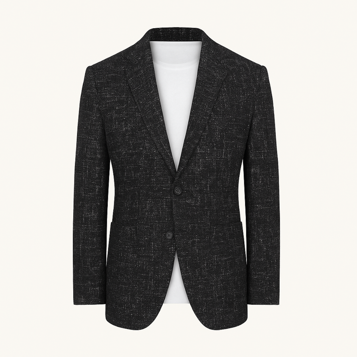 Classic Plaid Double Breasted Men's Blazer Jacket
