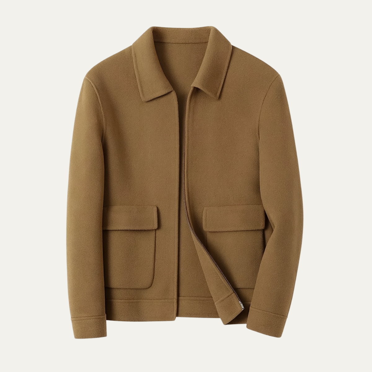 Warm Mens Quilted Zipper Winter Coat - Nocini