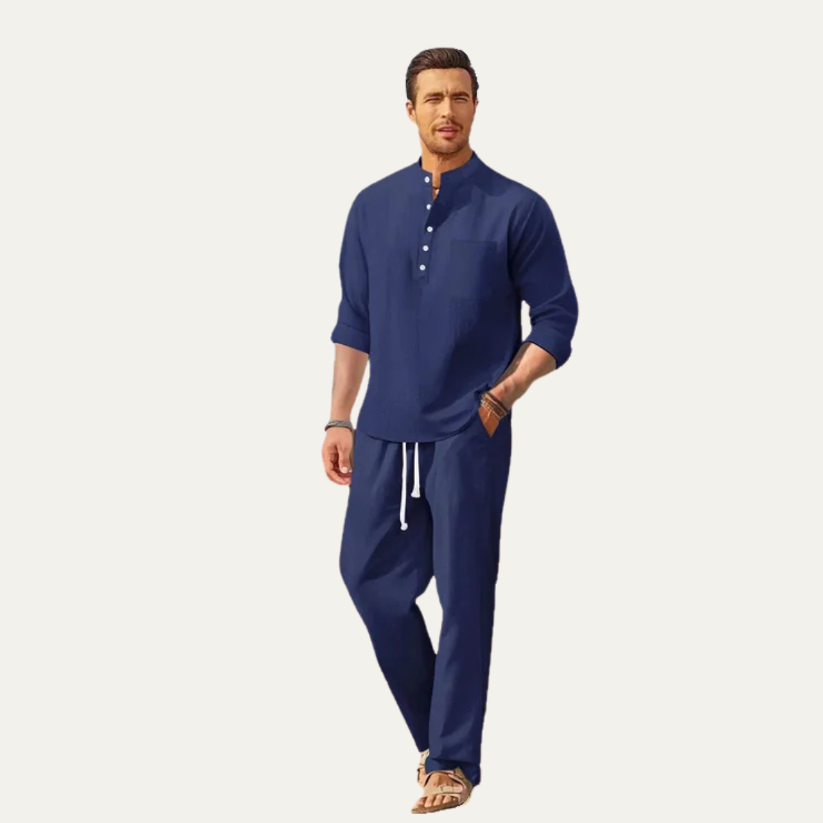 Comfortable Men's Summer Shirt & Pants Set