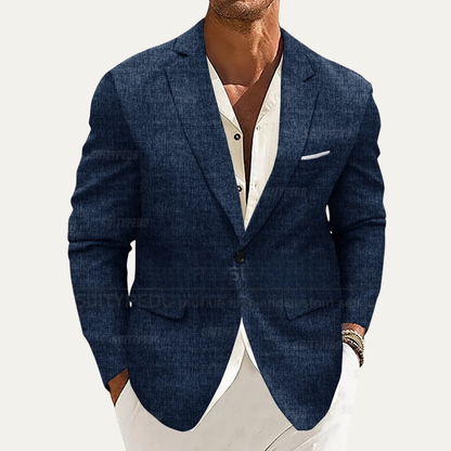 Slim Fit Men's Linen Blazer Jacket