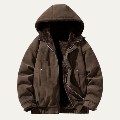 Classic Mens Vintage Hoodie Fleece Jacket - Nocini