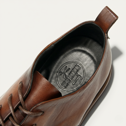 Classic Black Leather Oxford Shoe