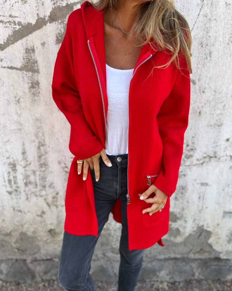 Cozy Women's Long Cardigan Sweater - Olytrend