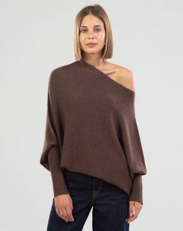 Feminine Knit Top with Bell Sleeve