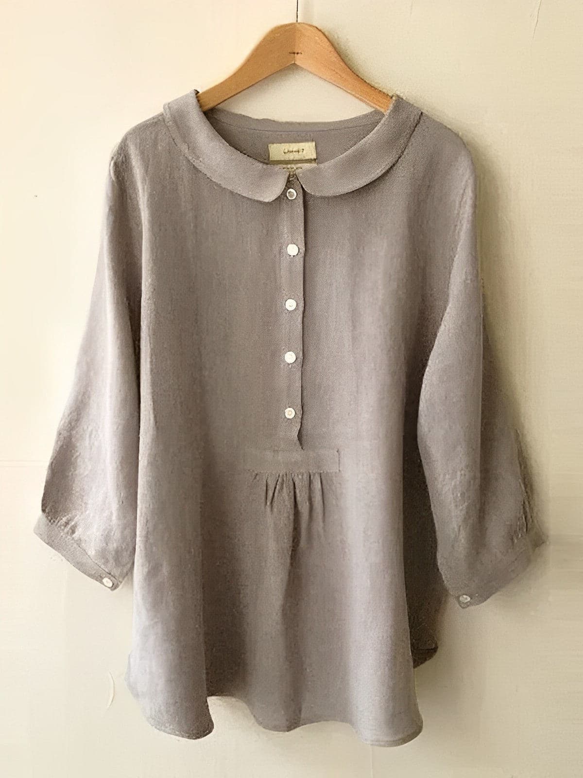 Relaxed Fit Womens Blouse with Short Sleeves