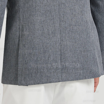 Slim Fit Men's Linen Blazer Jacket