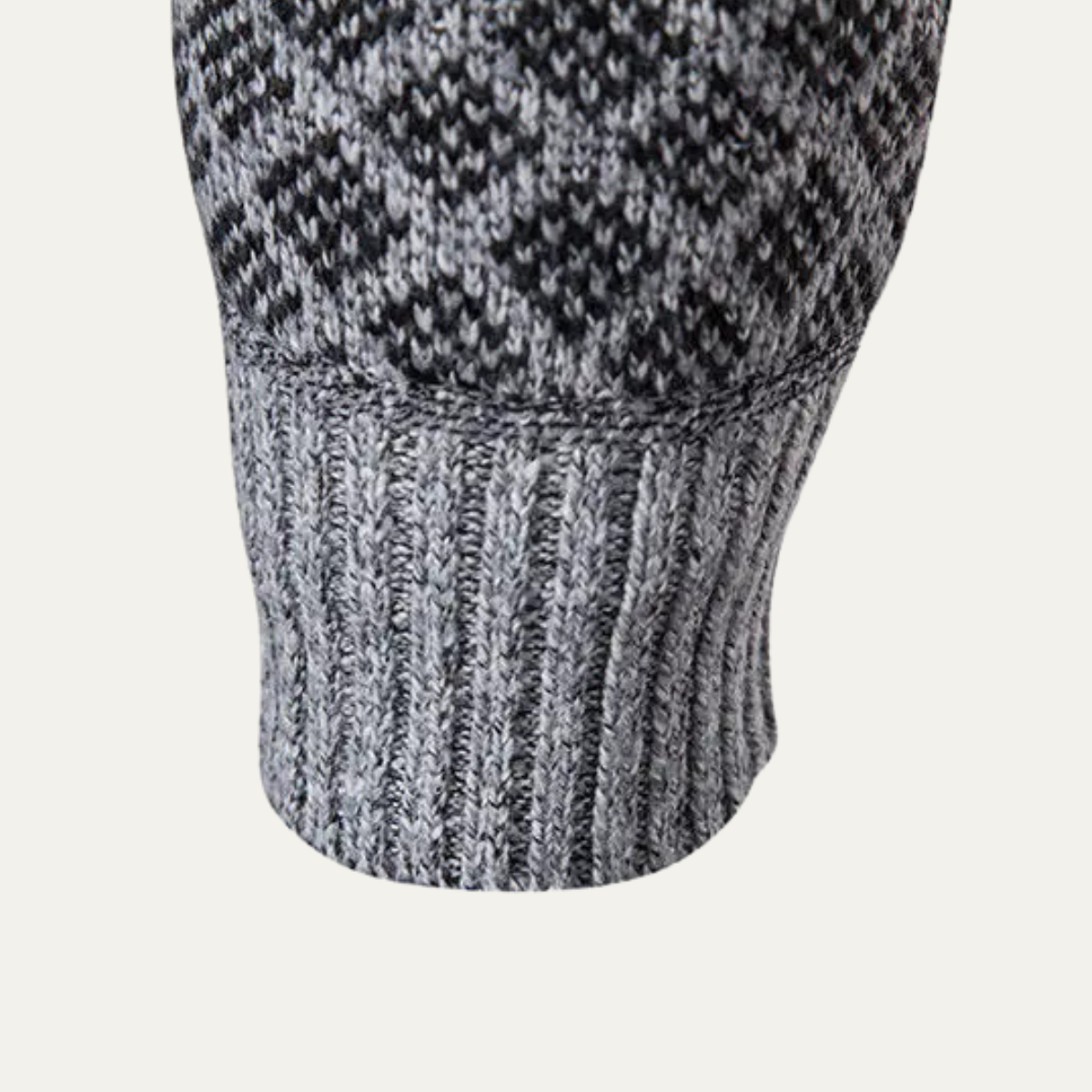 Men's Cable Knit Zipper Sweater Cardigan