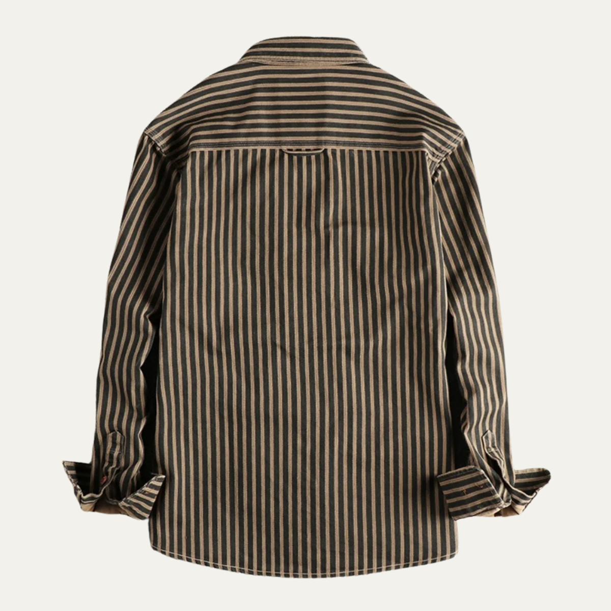 Classic Men's Striped Casual Button Down Shirt
