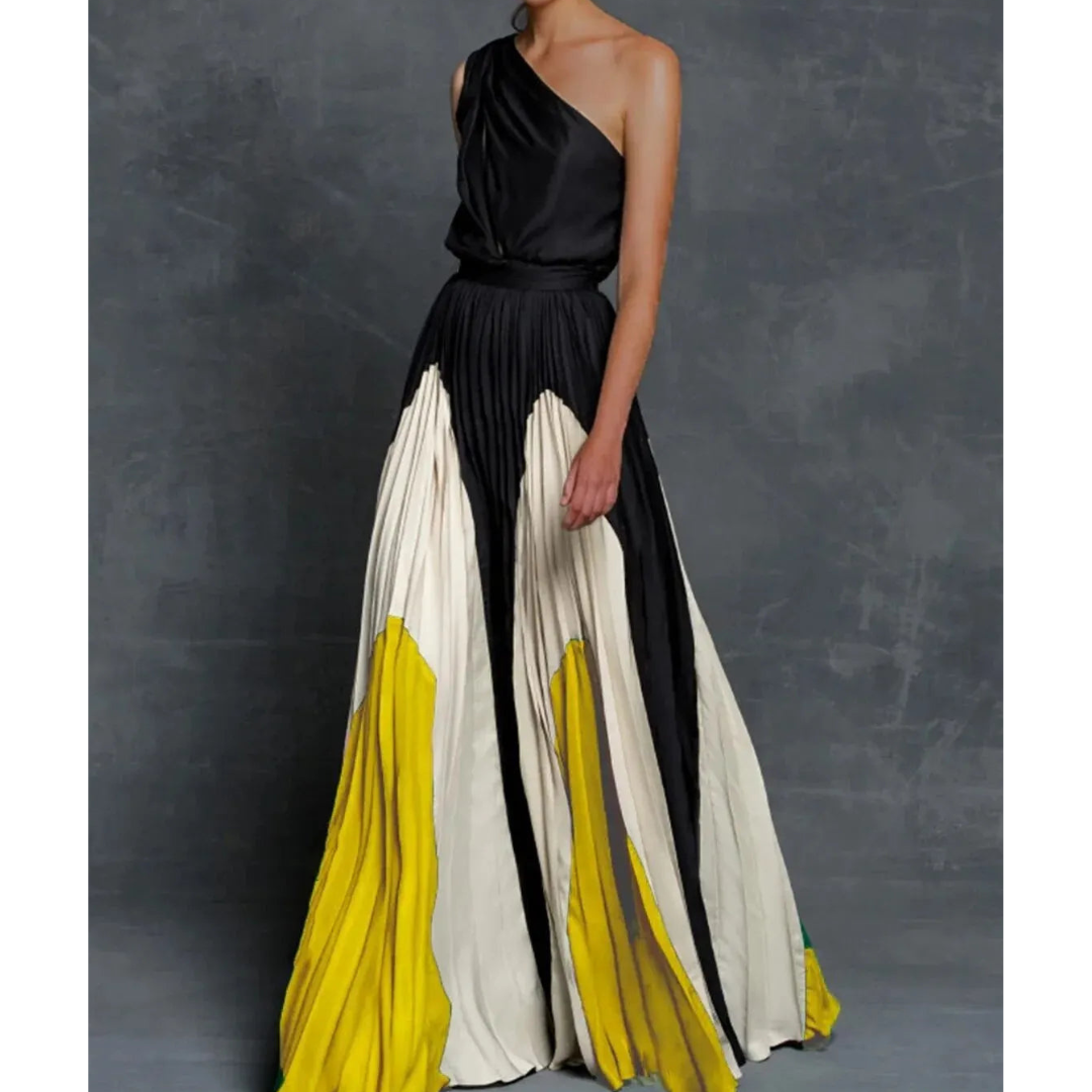 Chic Asymmetrical Ruffled Maxi Dress for Women