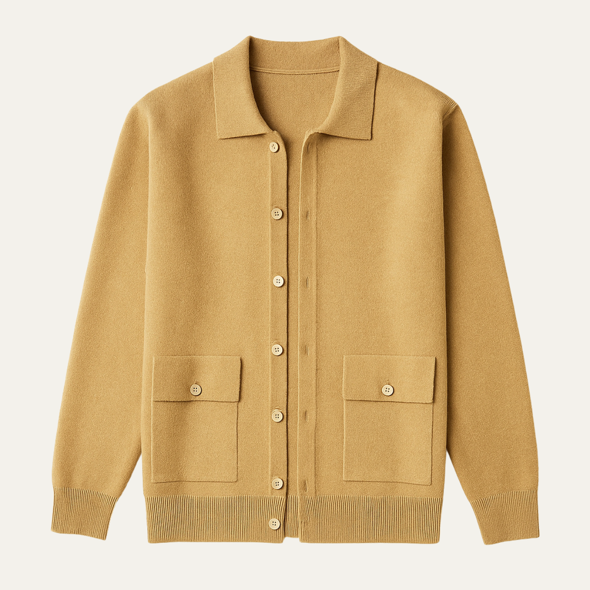 Soft Merino Wool Mens Knit Cardigan Sweater - Nocini