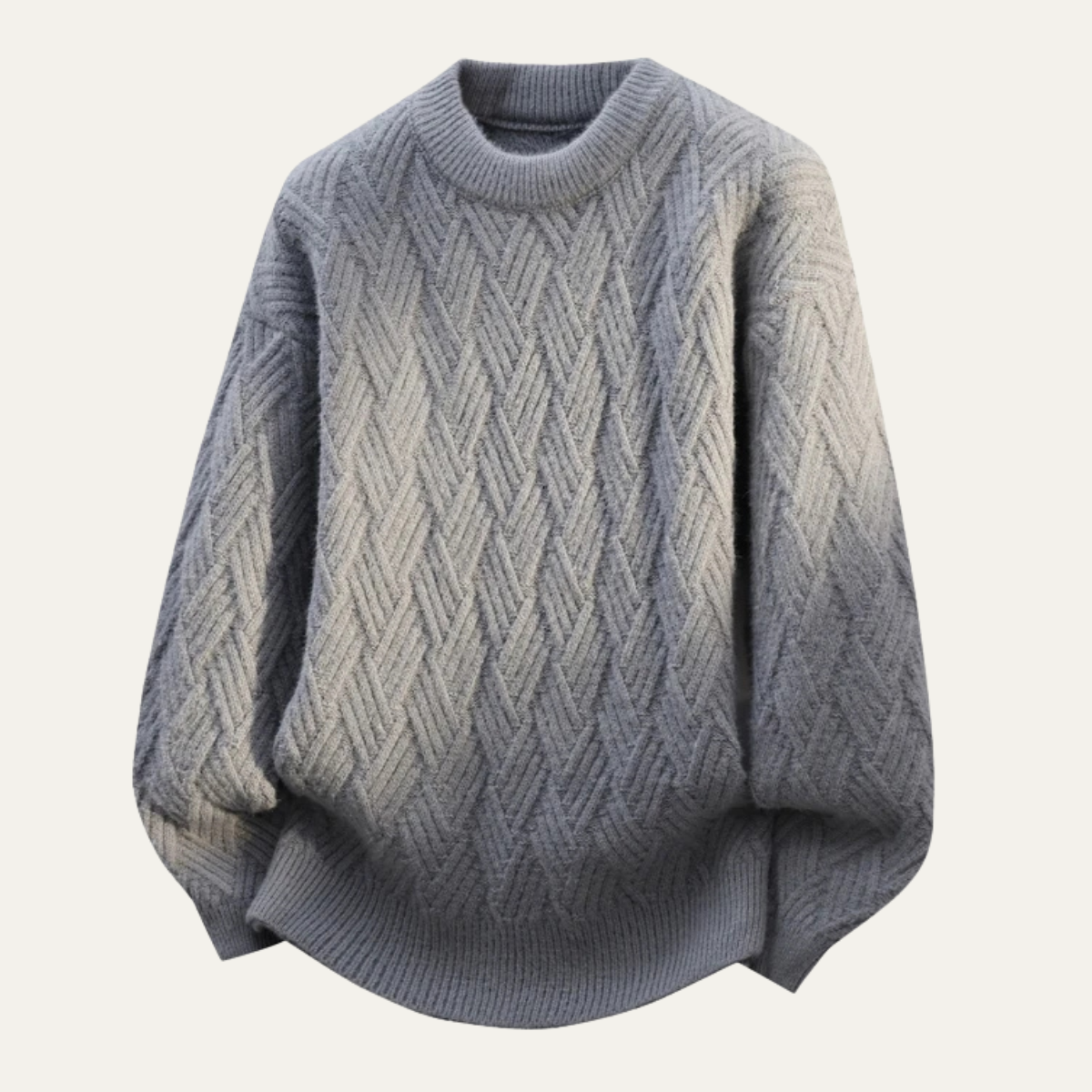Soft Men's Cashmere Crew Neck Winter Sweater - Nocini