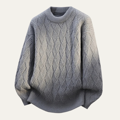 Soft Men's Cashmere Crew Neck Winter Sweater - Nocini