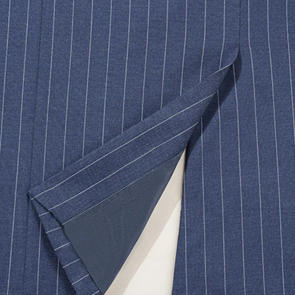 Men's Traditional Pinstripe 2 Piece Suit