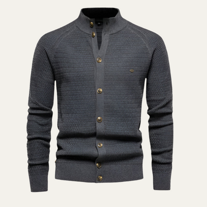 Luxury Pure Cashmere Mens Cardigan Sweater
