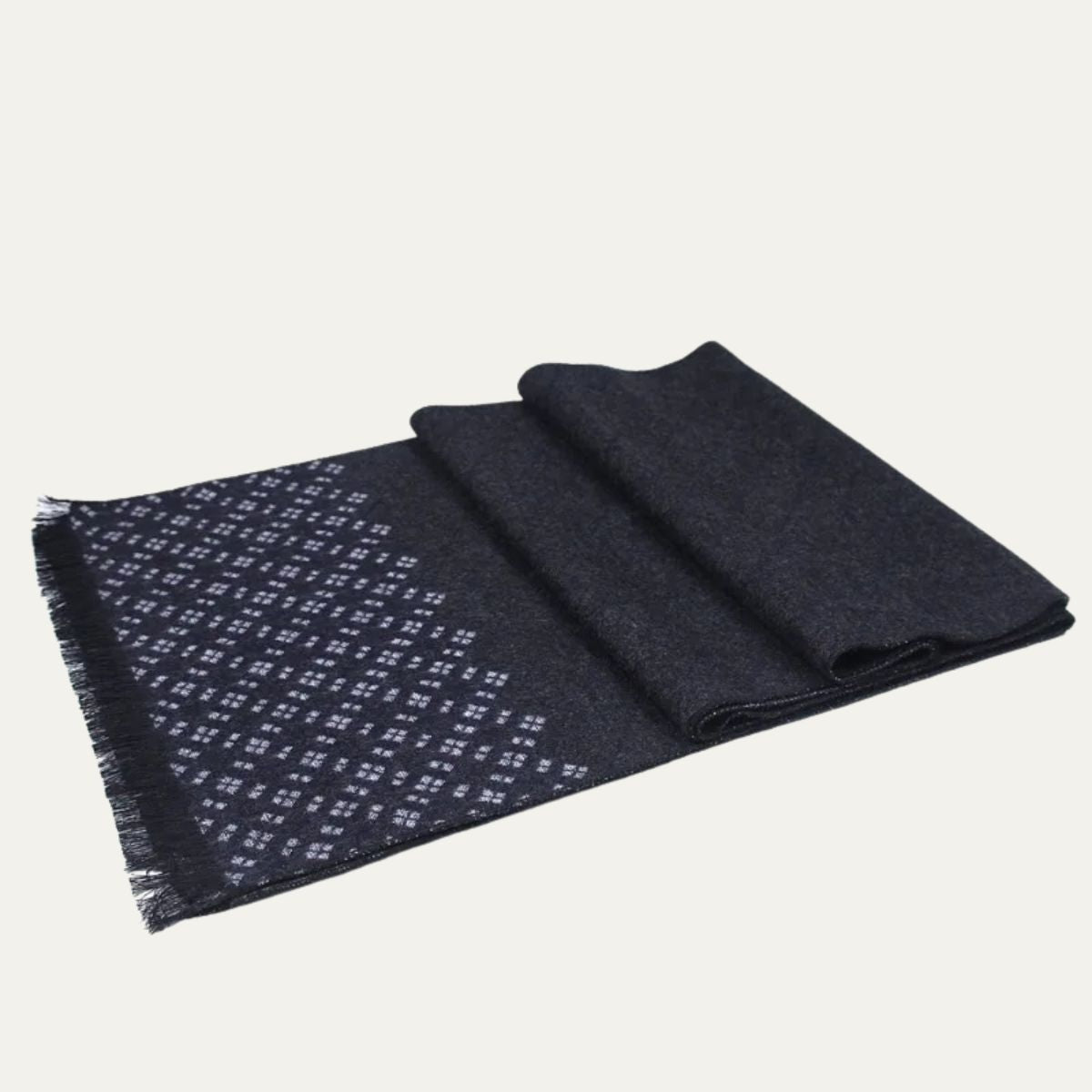 Luxury Black Cashmere Men's Scarf - Nocini