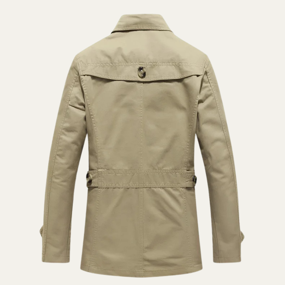Waterproof Men's Classic Double Breasted Trench Coat