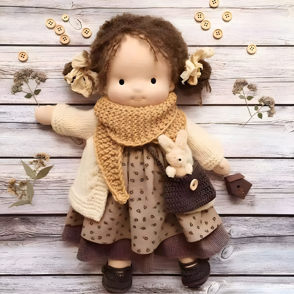 Soft Plush Artisan Teddy Doll