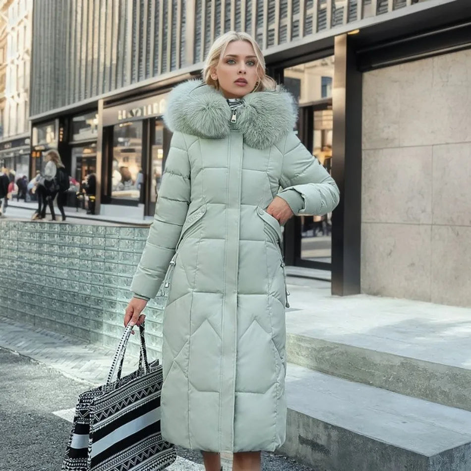 Warm Women's Quilted Down Parka Jacket