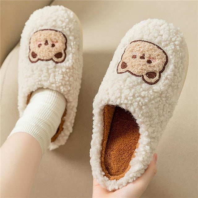 Cozy Women's Holiday Fuzzy Slippers