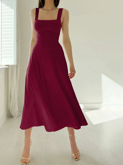 Women's Casual Sleeveless Midi Dress