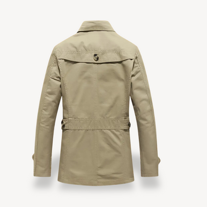 Classic Double Breasted Mens Trench Coat