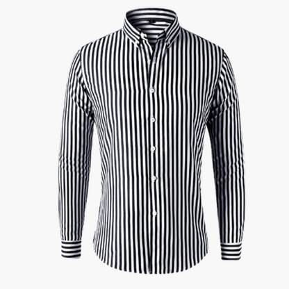 Classic Men's Striped Button Down Shirt