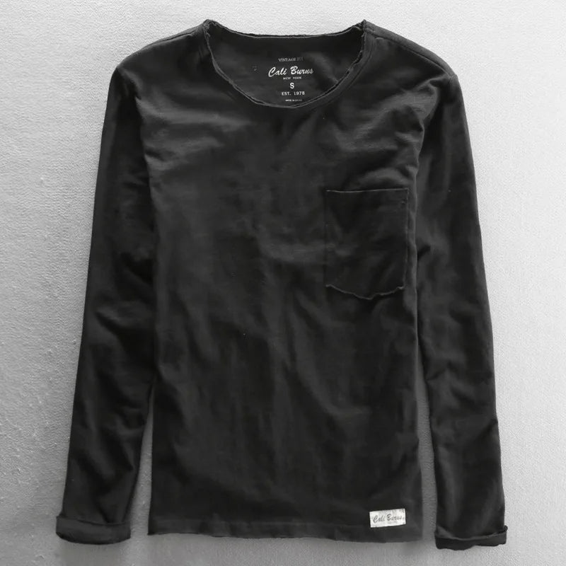 Classic Casual Long Sleeve Crew Top