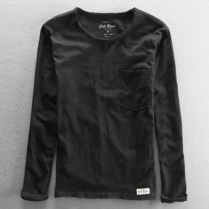 Classic Casual Long Sleeve Crew Top