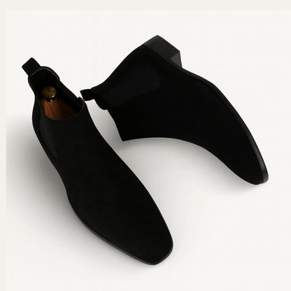 Luxury Suede Chelsea Boots - Classic Slip On Shoes