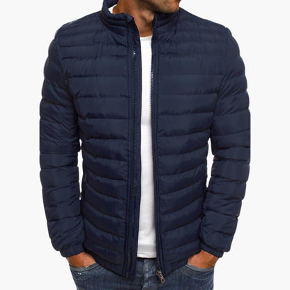 Warm Insulated Mens Zipper Jacket