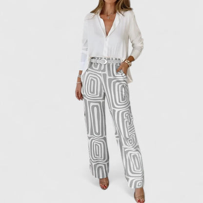 Stylish 2-Piece Outfit with Free Matching Belt