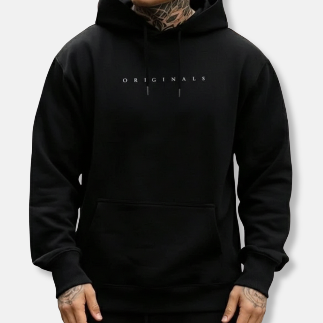 Comfortable Mens Hoodie with Drawstring and Pockets