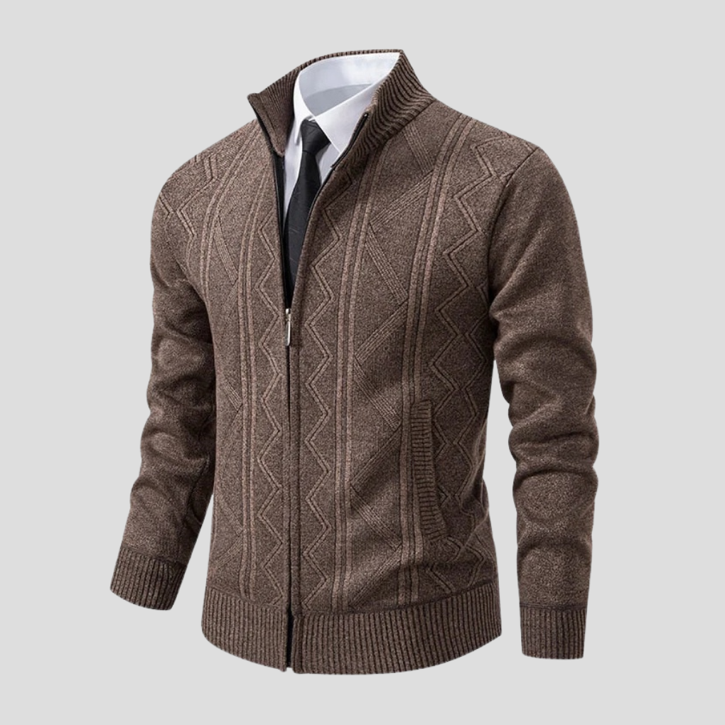 Cozy Mens Sweater Cardigan Layering Top - Olytrend