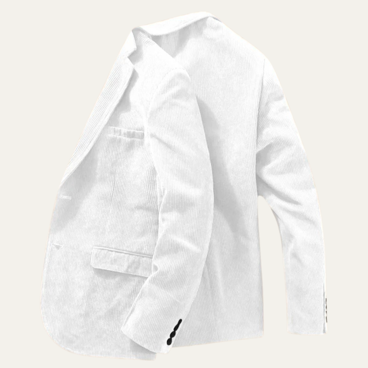 Classic Men's Corduroy Blazer Jacket with Notch Lapel