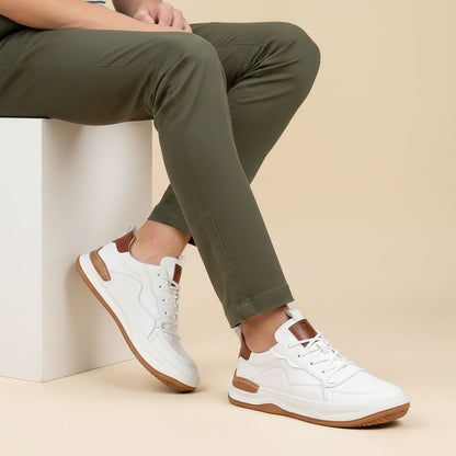 Comfortable Mens Orthopedic Leather Sneakers