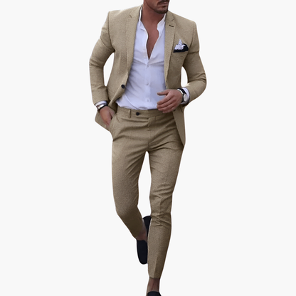 Classic 2 Piece Suit with Blazer and Trousers