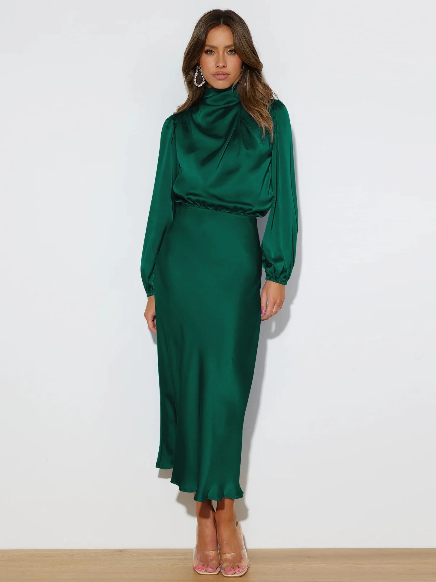 Luxurious Silk Formal Gown for Ladies