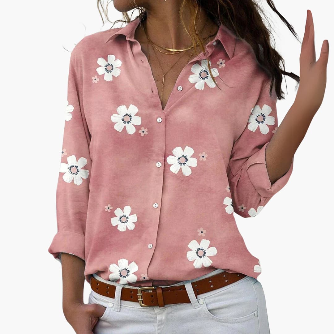 Pretty Floral Top for Women Summer Wear
