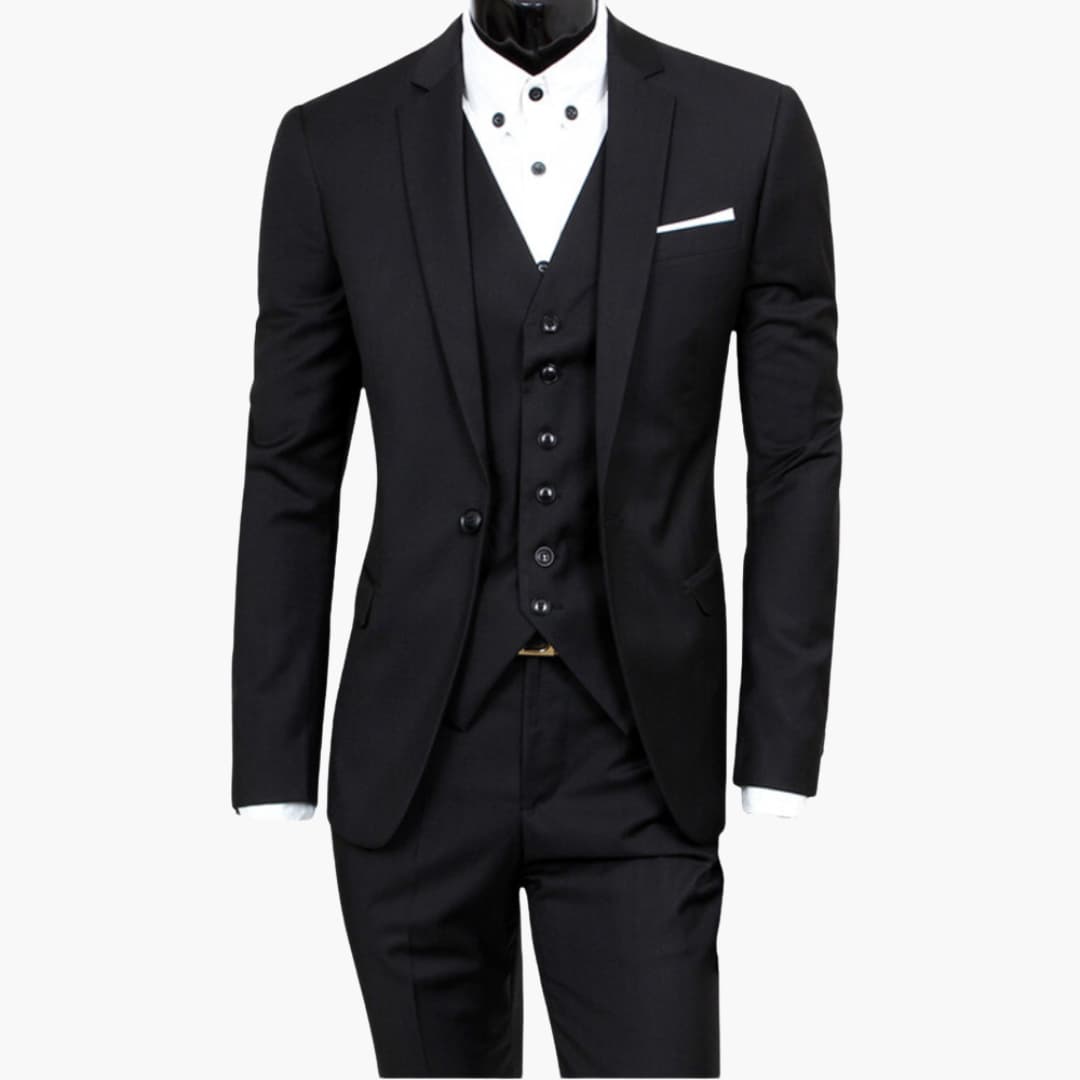 Classic Tailored 3 Piece Business Suit - Olytrend