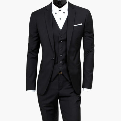 Classic Tailored 3 Piece Business Suit - Olytrend