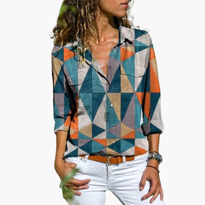 Loose Fit Floral Top for Women - Summer Style