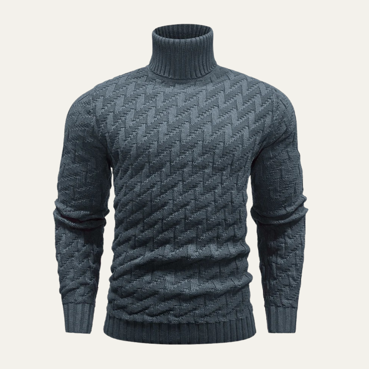 Classic Men's Crew Neck Warm Winter Knit Sweater